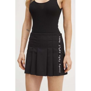 MAX&Co. fusta din amestec de lana x Pietro Terzini culoarea negru, mini, evazati, 2428106011200