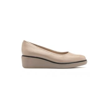 Pantofi wedge de piele Ella