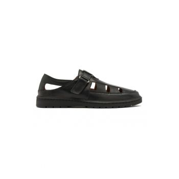 Sandale uni de piele Liam