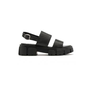 Sandale wedge de piele Demi