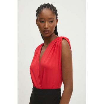Answear Lab body femei, culoarea rosu