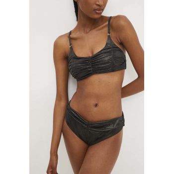 Answear Lab sutien de baie culoarea negru, cupa usor rigidizata