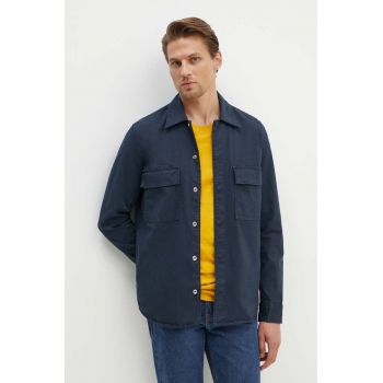 Marc O'Polo camasa barbati, culoarea albastru marin, cu guler clasic, regular, 426010874104
