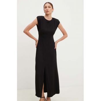 Answear Lab rochie culoarea negru, midi, drept