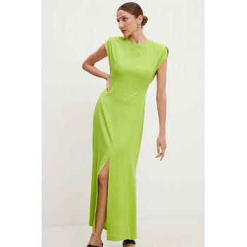 Answear Lab rochie culoarea verde, midi, drept