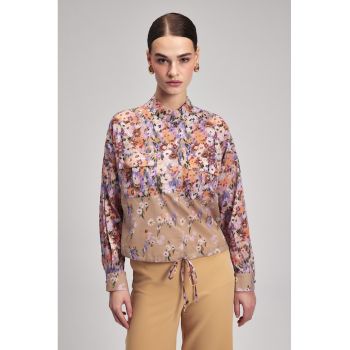 Bluza de bumbac cu imprimeu floral