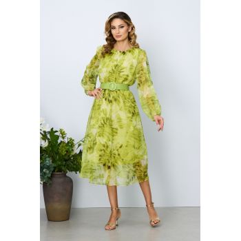 Rochie eleganta Saraia Fistic ieftina