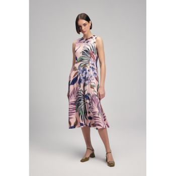 Rochie evazata satinata fara maneci