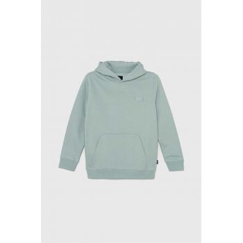 Vans bluza copii BY Core Basics PO II culoarea turcoaz, cu glugă, neted, VN000JPZM8I1