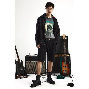 Medicine tricou din bumbac barbati, culoarea gri, cu imprimeu
