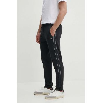 Michael Kors pantaloni de trening culoarea negru, cu imprimeu, CT4524J5MF