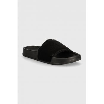 New Balance papuci SWF200M3 femei, culoarea negru, SWF200M3