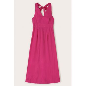 Rochie cu decolteu in V si spate decupat