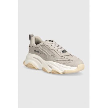 Steve Madden sneakers Park Ave culoarea gri, SM19000106