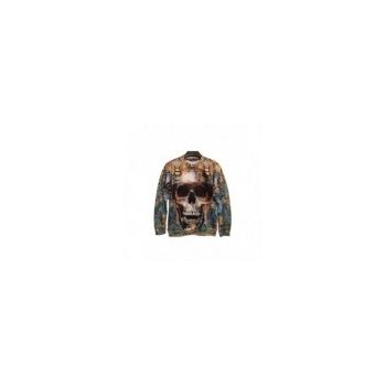 Bluza Barbati, Zamo, Dirty Skull, Imprimeu Reptila, Model Craniu, Marimea L