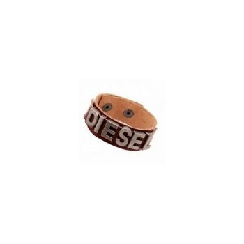 Bratara Barbati, Zamo®, Diesel Letters, din Piele, cu Capse, Maro
