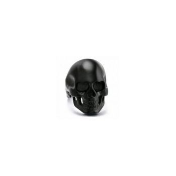 Inel Barbati, Zamo®, Model Matte Skull, Otel Inoxidabil, Negru, Marime 9