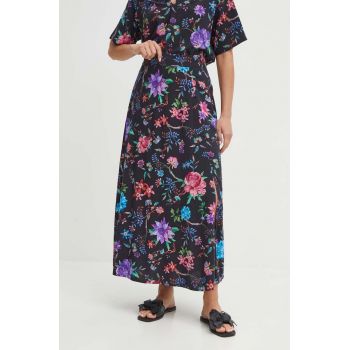 Medicine fusta culoarea negru, maxi, evazati