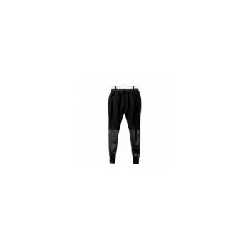 Pantaloni Barbati, Zamo®, PU Leather, Bumbac si Piele Ecologica, Slim Fit, Conici Culoare Neagra, Marime M