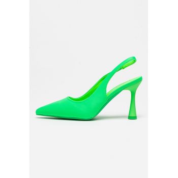Pantofi slingback cu varf ascutit