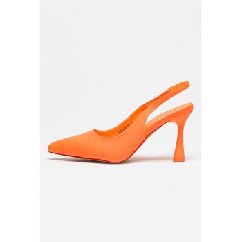 Pantofi slingback cu varf ascutit