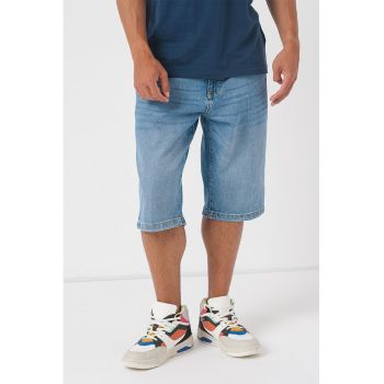 Bermude relaxed fit din denim de firma originali