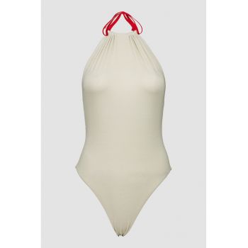 Costum de baie intreg cu spate decupat