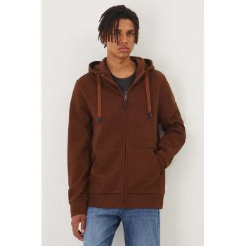 Medicine bluza barbati, culoarea maro, cu glugă