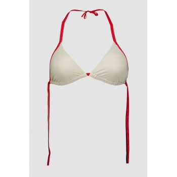 Sutien de baie triunghiular cu aspect stralucitor