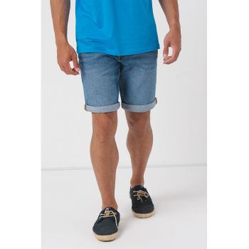 Bermude din denim cu aspect decolorat de firma originali
