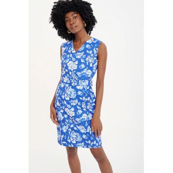 Rochie fara maneci cu model