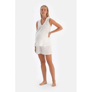 Pantaloni scurti pentru gravide Muslin
