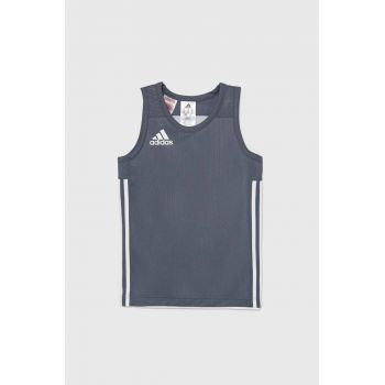 adidas Originals top copii 3G SPEE REVRS culoarea gri, neted, DY6619