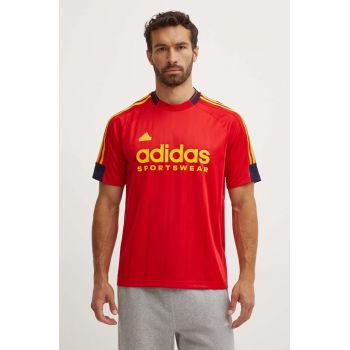adidas tricou sport Tiro culoarea rosu, modelator, IY4507