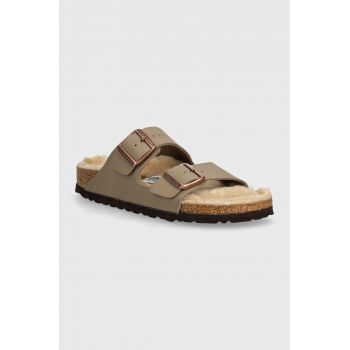 Birkenstock slapi copii Arizona culoarea bej, 1028734