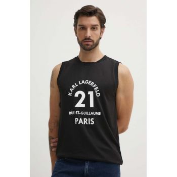 Karl Lagerfeld tricou barbati, culoarea negru, 541231.755266