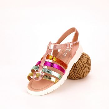 Sandale Fata Multicolor Cu Arici Junko
