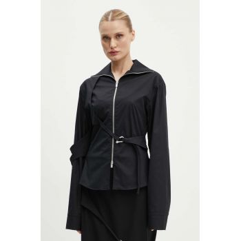 Heliot Emil geaca femei, culoarea negru, de tranzitie, W.05.055.BLK01 Heliot Emil geaca femei, culoarea negru, de tranzitie, W.05.055.BLK01