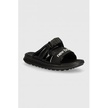 New Balance papuci femei, culoarea negru, SWA330D3