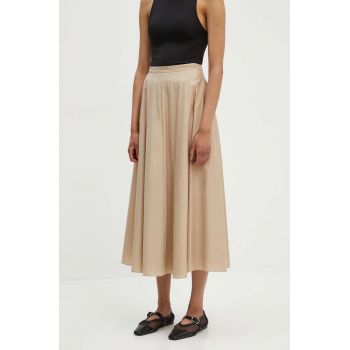 Theory fusta culoarea bej, maxi, evazati, O0504302
