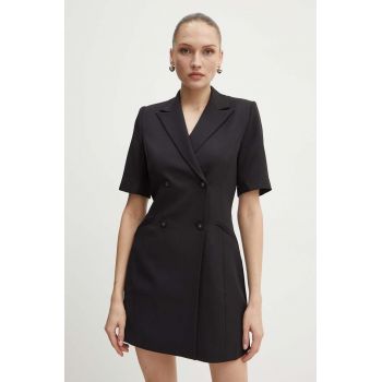 Custommade rochie Jina culoarea negru, mini, drept, 999825401