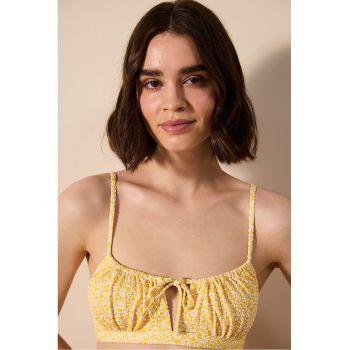 Sutien de baie cu imprimeu floral