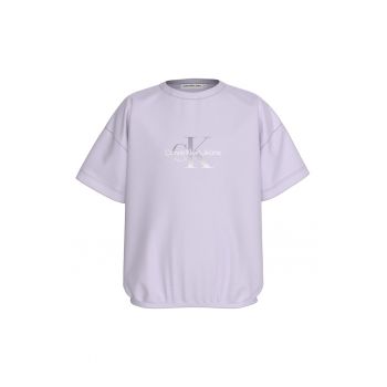 Tricou lejer cu terminatie elastica