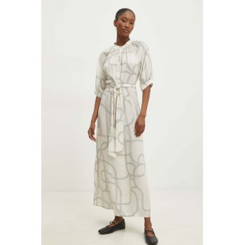 Answear Lab rochie culoarea bej, maxi, evazati