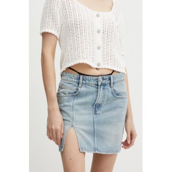 Miss Sixty fustă din denim 6L2KJ0290000 KJ0290 mini, dreaptă, 6L2KJ0290000