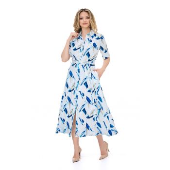 Rochie-camasa cu imprimeu