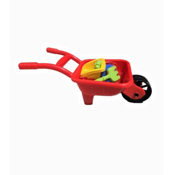 Set roaba cu jucarii de nisip pentru copii Speedy Rosu