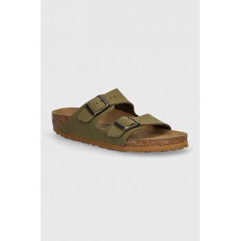 Birkenstock slapi copii Arizona culoarea verde, 1027829