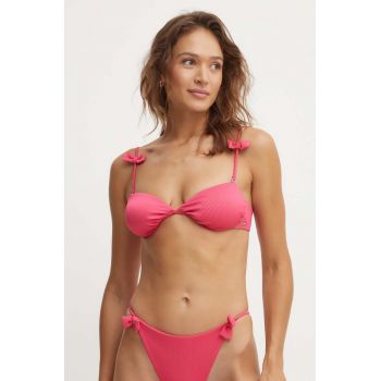 HUGO sutien de baie culoarea roz, cupa usor rigidizata, 50521491