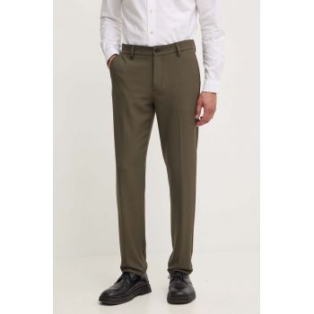 Les Deux pantaloni barbati, culoarea verde, drept, LDM501072